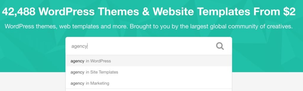 fullskill guide themeforest : comment lancer une recherche avec un mot clé